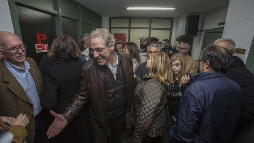 Andrés García Trillo, durante su presentación como candidato para encabezar la lista del PSOE.