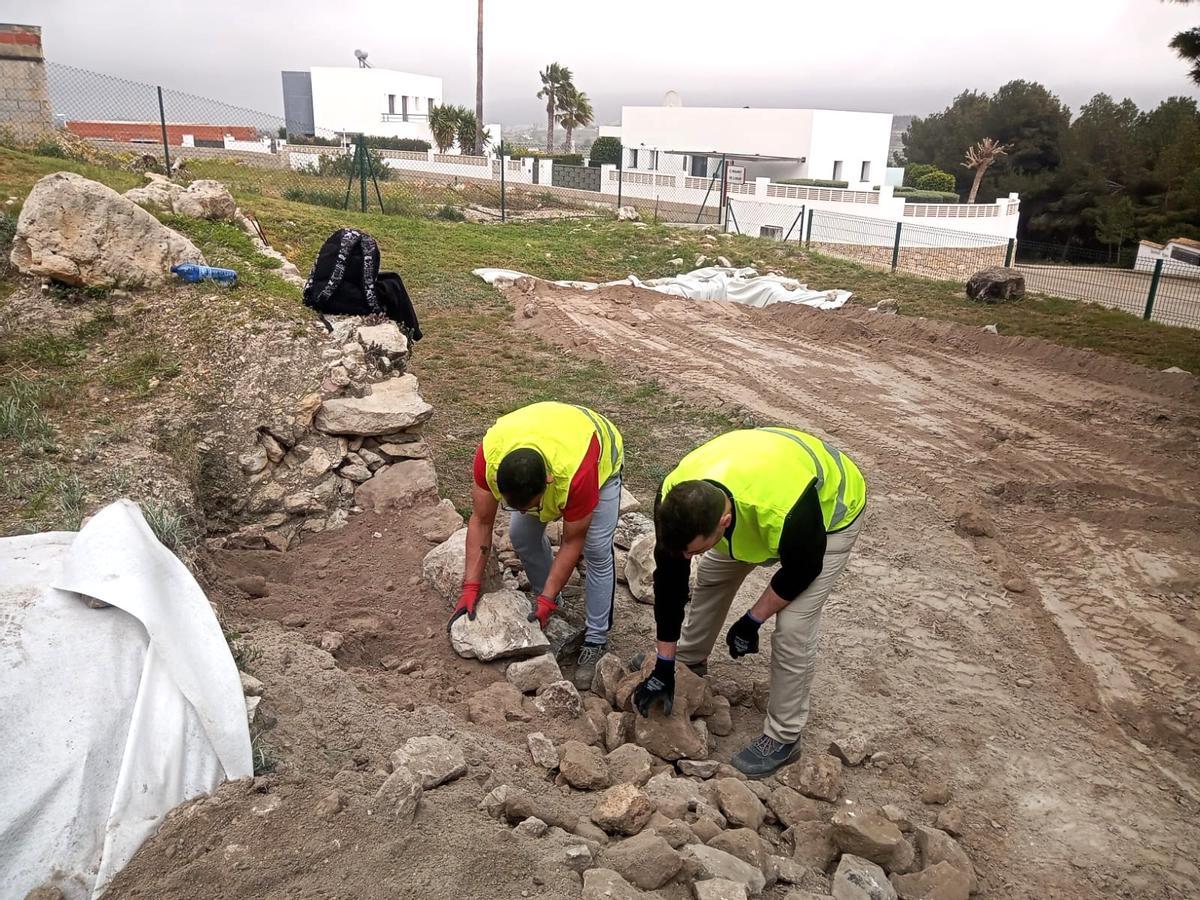 Los trabajos de consolidación del yacimiento