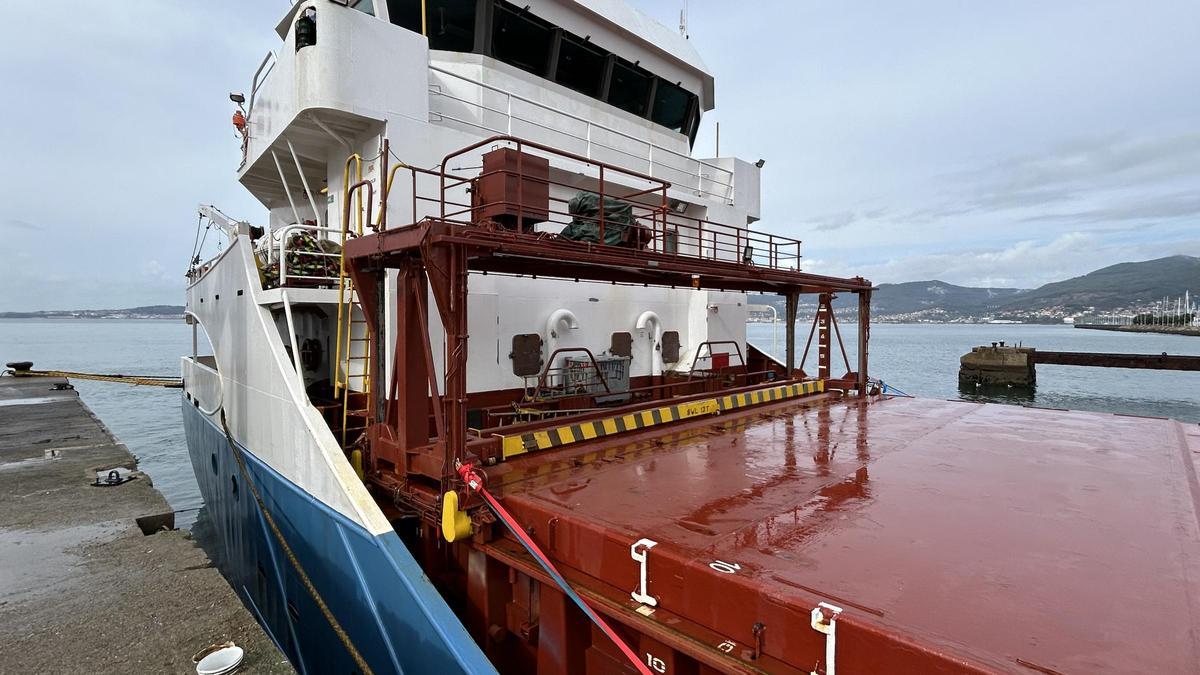 Un o de los barcos reparados en Vigo gracias a Vigo Ship Repair.