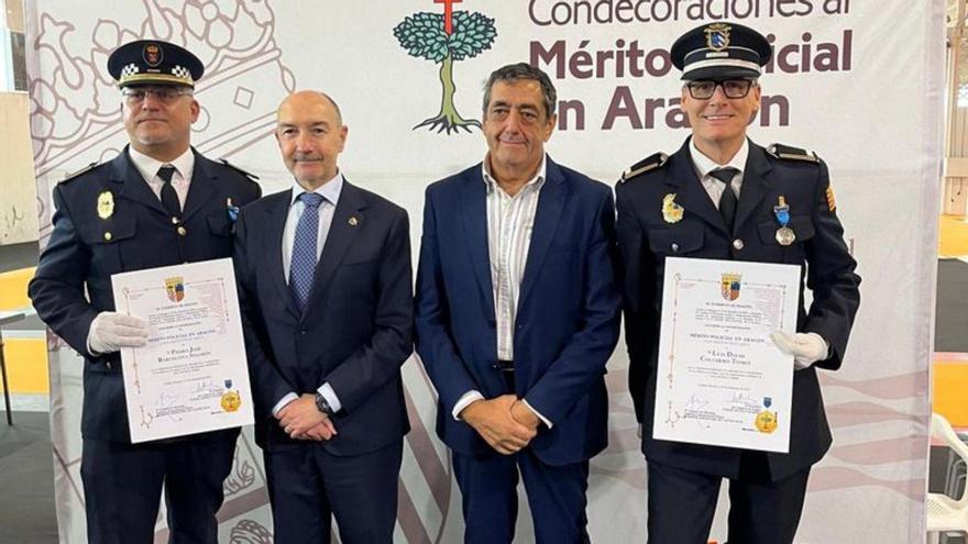 Colchero y Barcelona,  junto a Beltrán y Bazán.