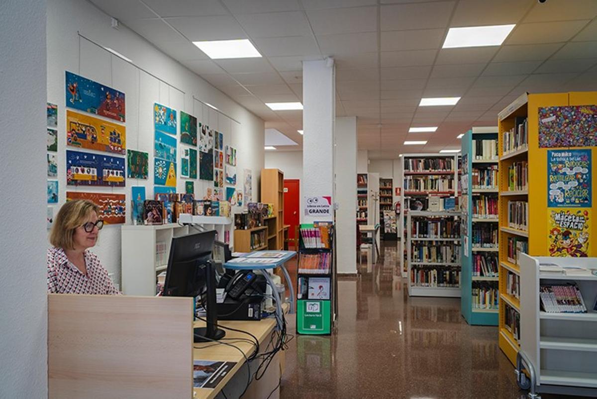 Sala de la biblioteca de Alagón