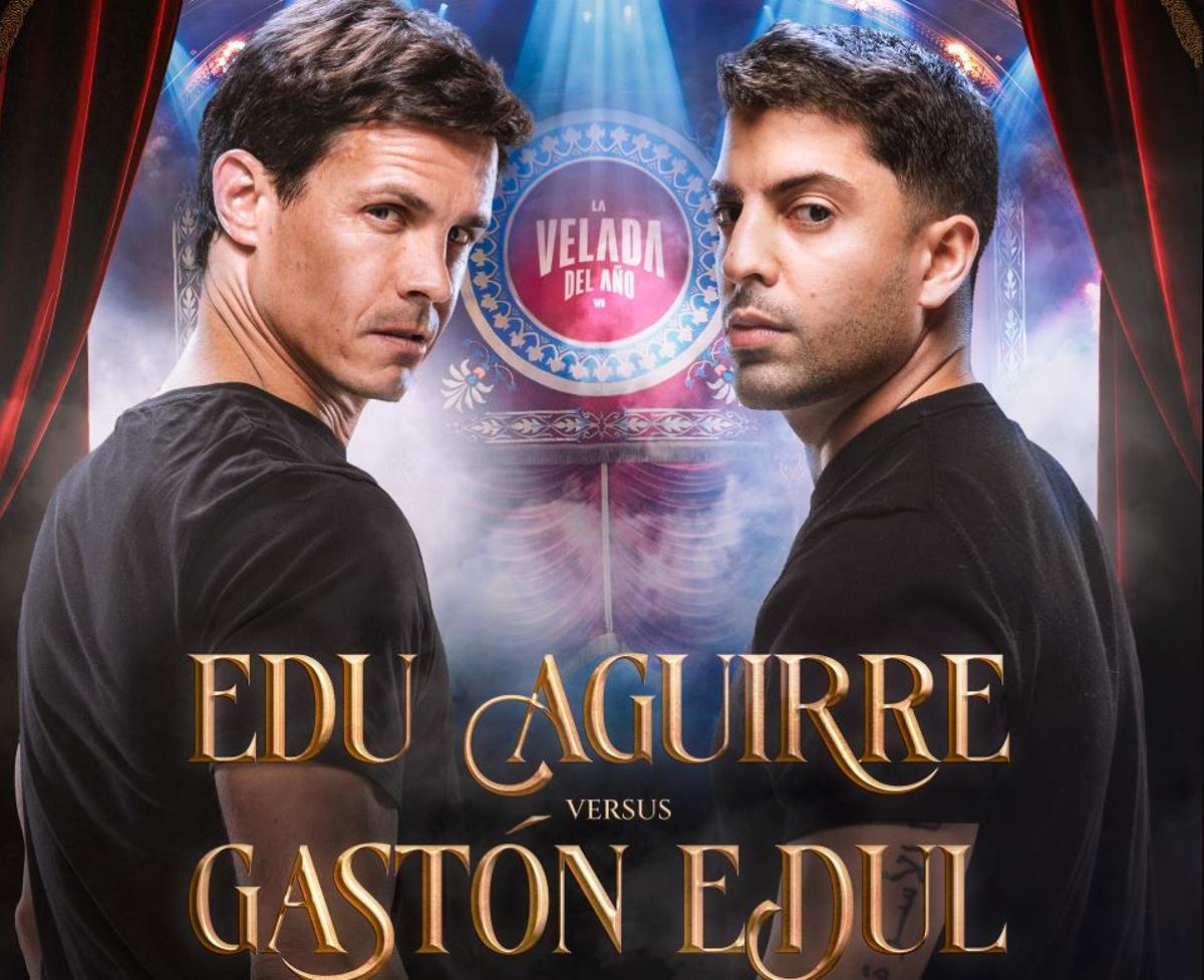 Los periodistas Edu Aguirre y Gastón Edul pelearán en la Velada del Año VI de Ibai.