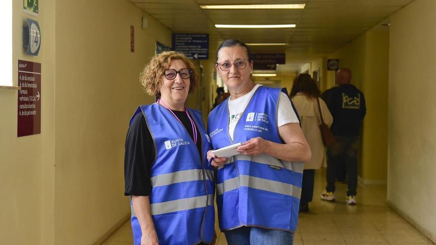 El voluntariado de acompañamiento se abre paso en el Chuac de A Coruña: "Ha superado mis expectativas"