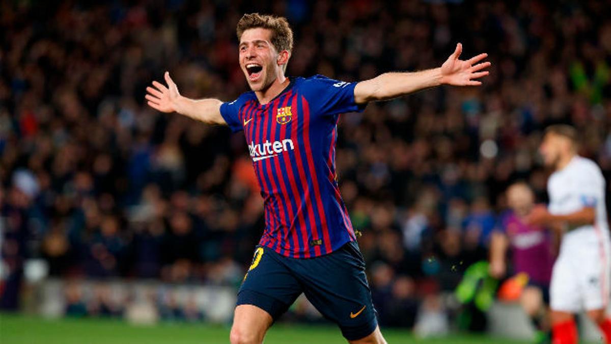 La alineación del FC Barcelona contra el Olympique de Lyon, Sergi Roberto jugará como interior