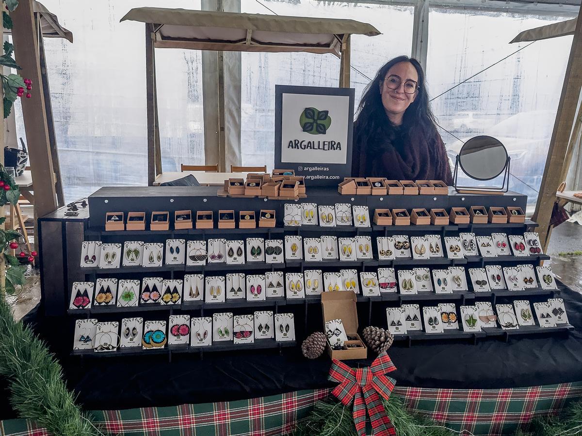 Uno de los puestos del Mercado Artesán de Baio.