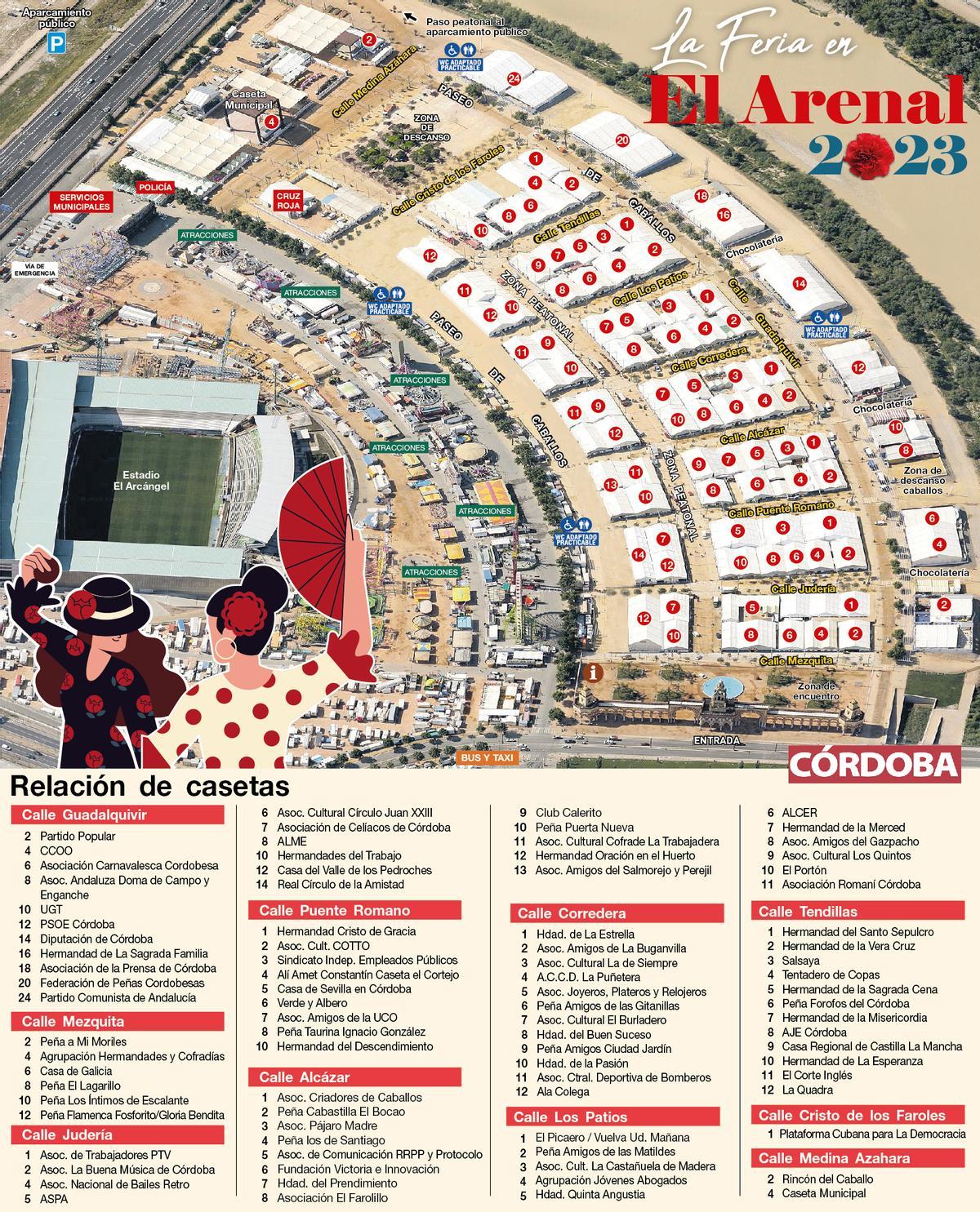 Plano Feria de Córdoba 2023.