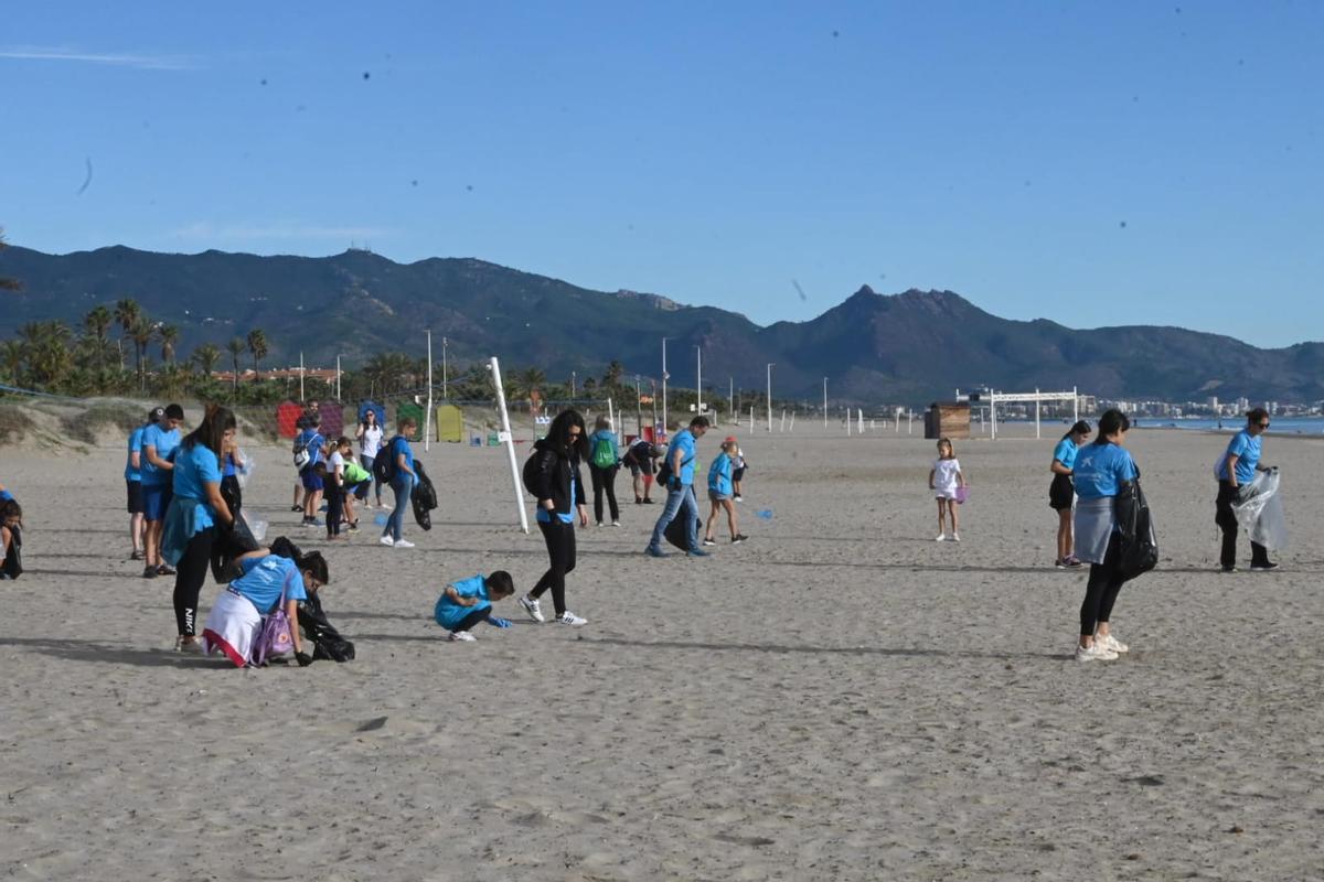Recogida de ‘basuraleza’ en las playas del Grau de Castelló