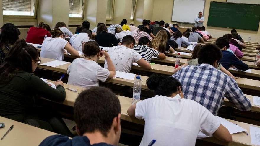 Examen de la EBAU en Zamora.