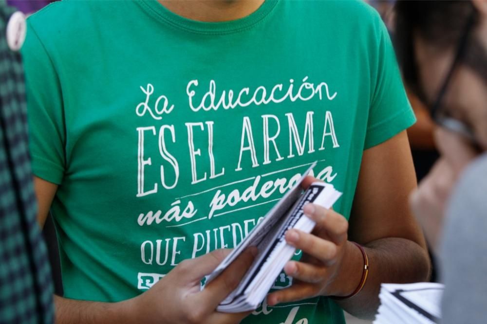 Manifestación en Murcia contra la Lomce