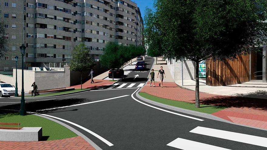 Vigo recupera el tráfico por Romil con más acera y menos aparcamiento