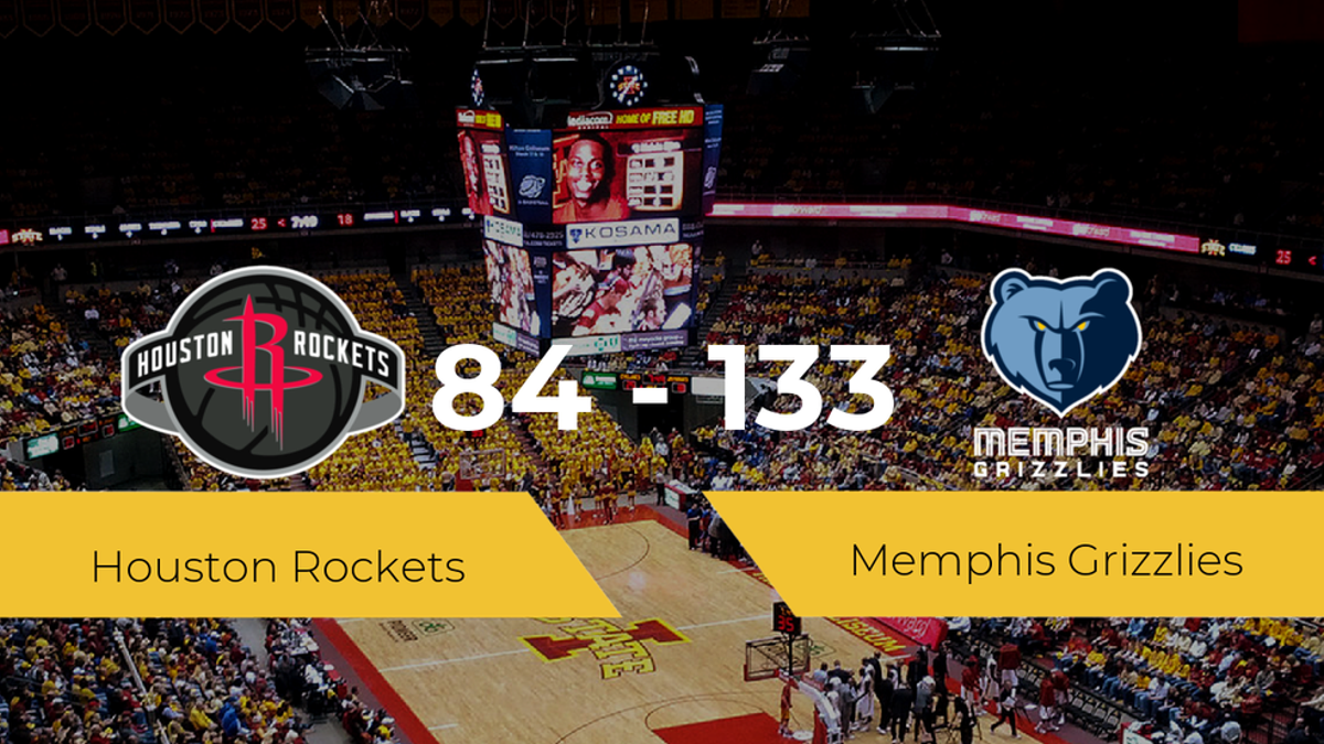 Memphis Grizzlies se hace con la victoria contra Houston Rockets por 84-133