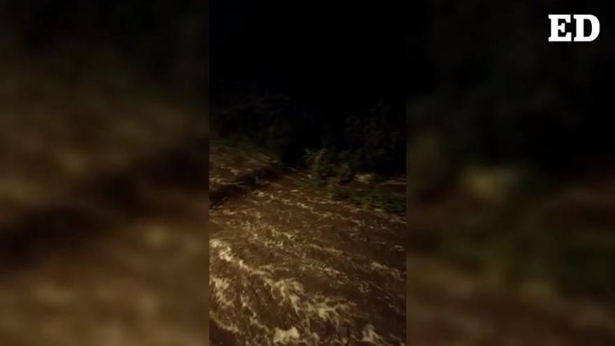 Lluvia en la zona del barranco de El Cercado, en El Regente, en la zona de San Andrés.