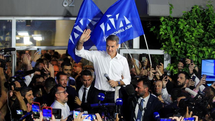 El conservador Mitsotakis celebra su triunfo en las elecciones griegas