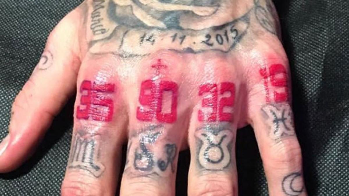 Sergio Ramos tiene tatuada su mano izquierda