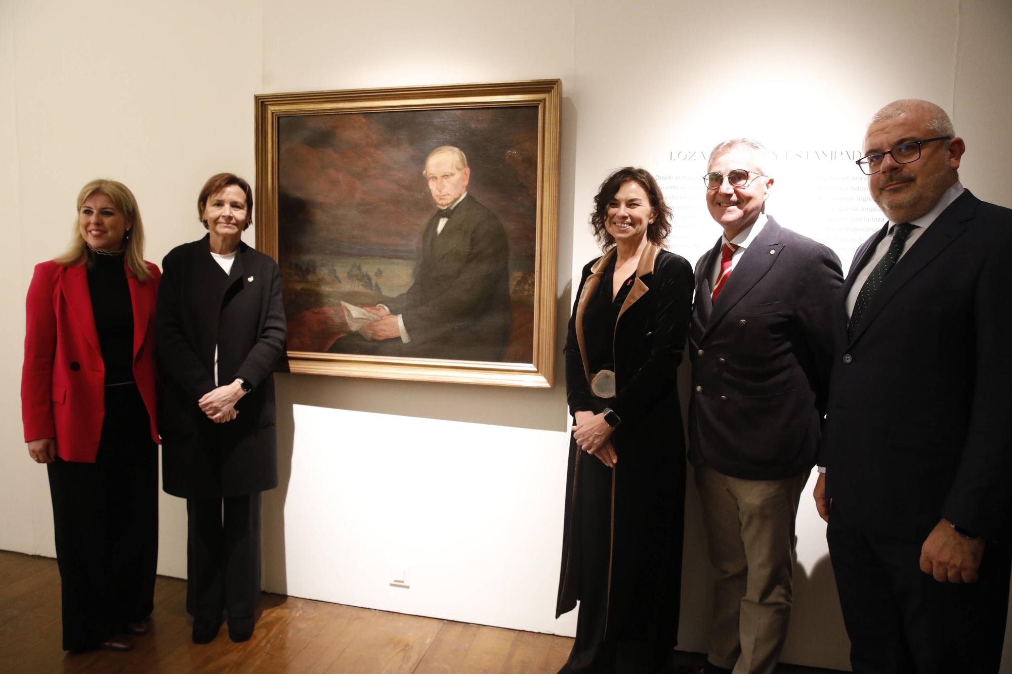 Inauguración de la exposición "Orto y Ocaso. Vidrio y loza en Gijón, siglos XVIII y XX" en el Palacio de Revillagigedo