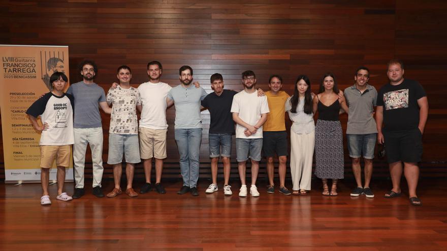 Estos son los 12 semifinalistas del Certamen Internacional de Guitarra Francisco Tárrega de Benicàssim