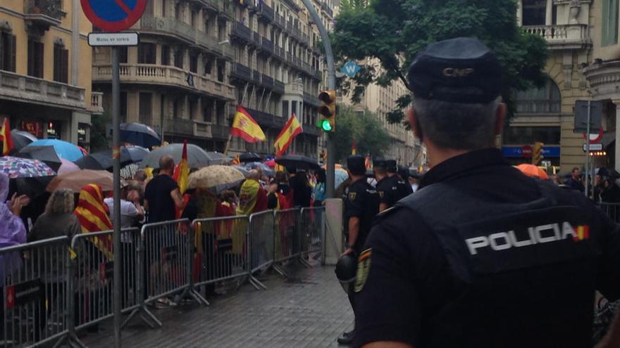 Un instant de la manifestació del col·lectiu Somatemps