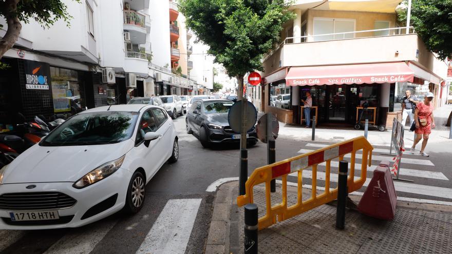 Las imágenes de las obras en la avenida Isidor Macabich de Ibiza