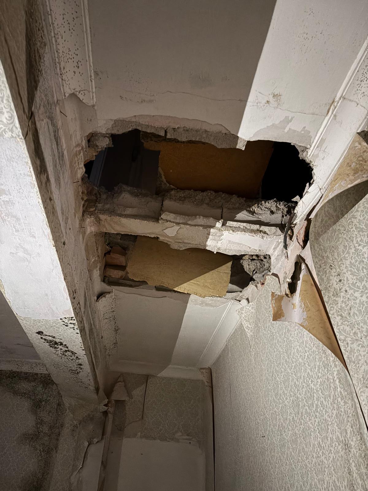 Así está el interior del antiguo edificio de Correos en Gandia