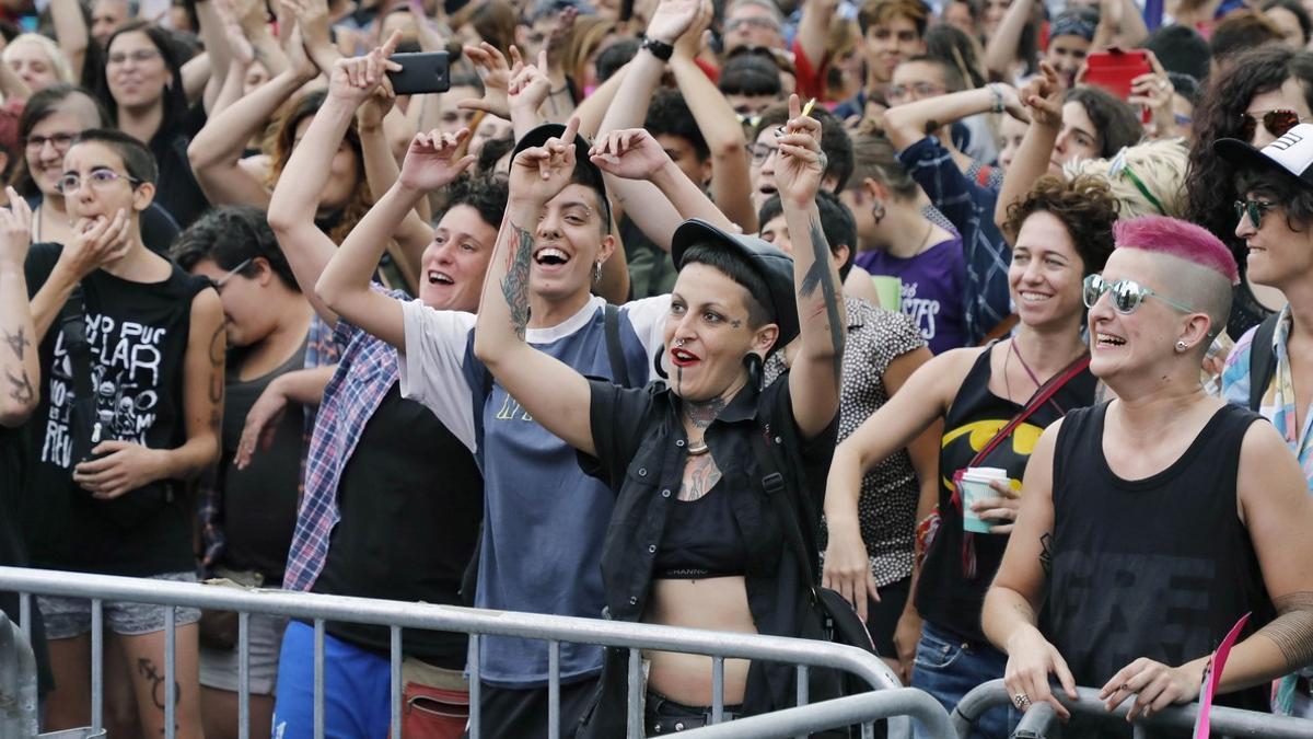 Manifestación LGBTI en Barcelona.