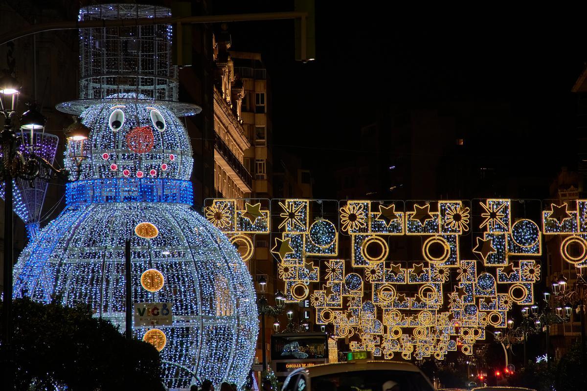 Vigo es una de las ciudades que mayor apuesta hace en el alumbrado de Navidad