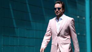 Fernando Alonso, este jueves en Miami.