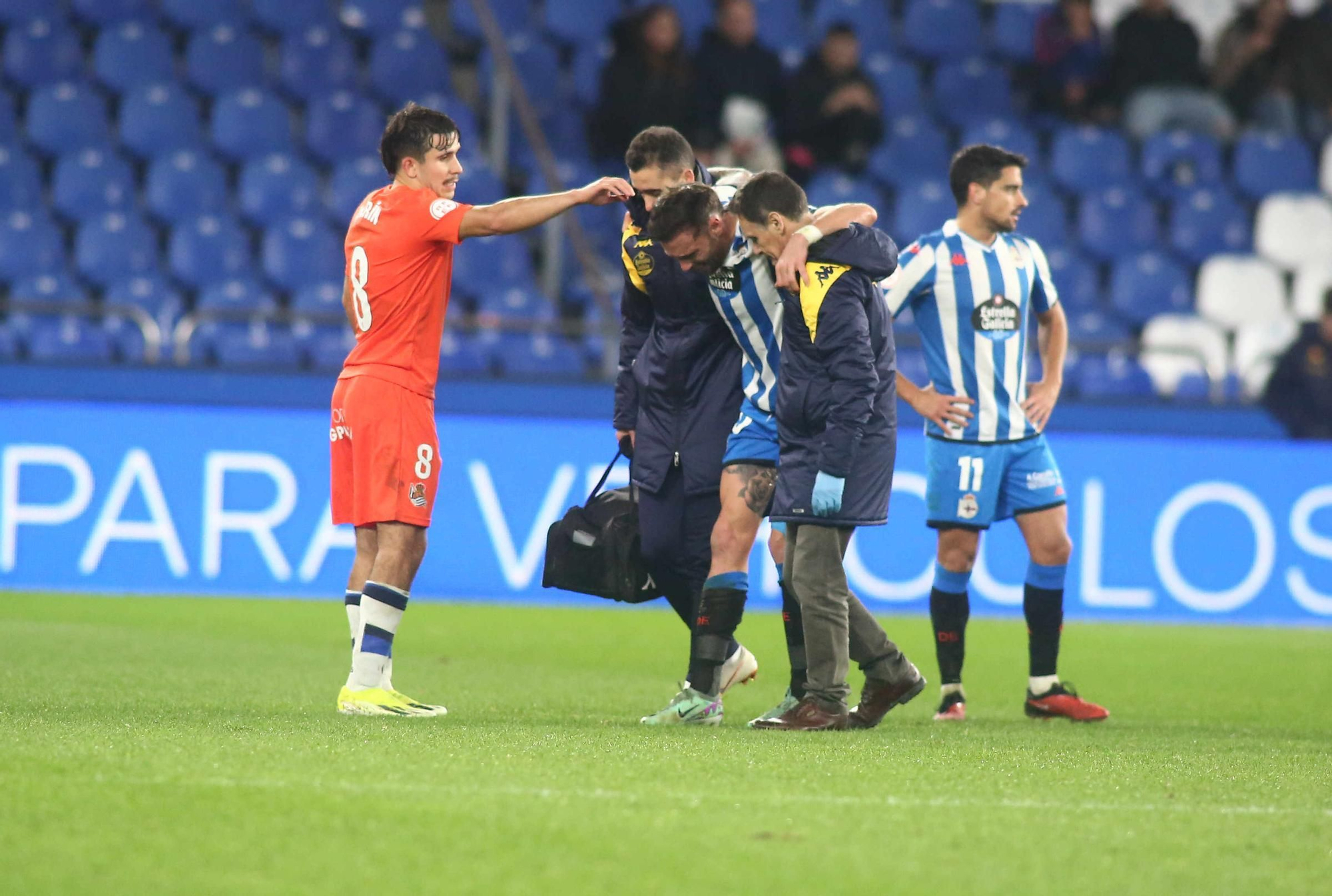 El Dépor gana en Riazor con doblete de Lucas a la Real Sociedad B (2-1)