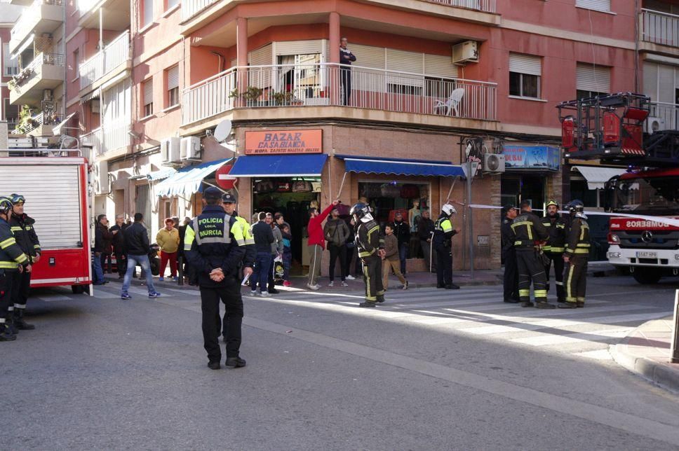 Derrumbe de una casa en Murcia