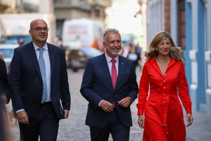 Visita de Yolanda Díaz a La Palma