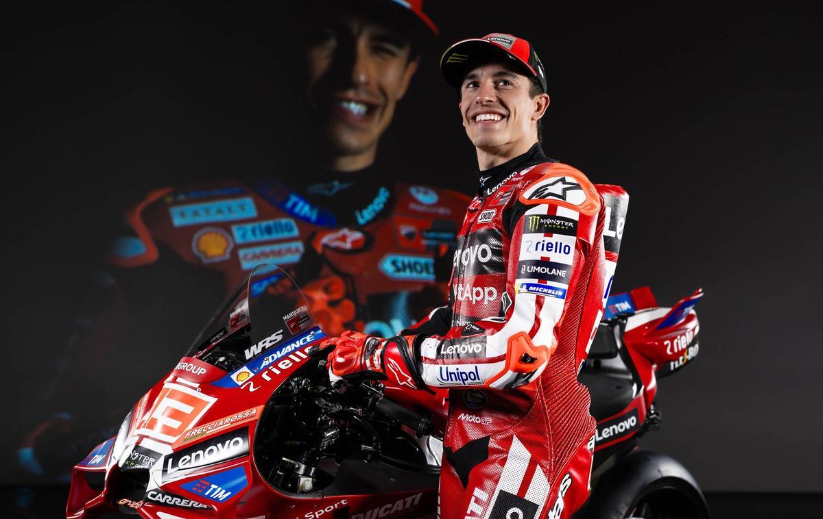 Marc Márquez, hoy, en Madonna di Campiglio, en la presentación de Ducati Lenovo 2026.