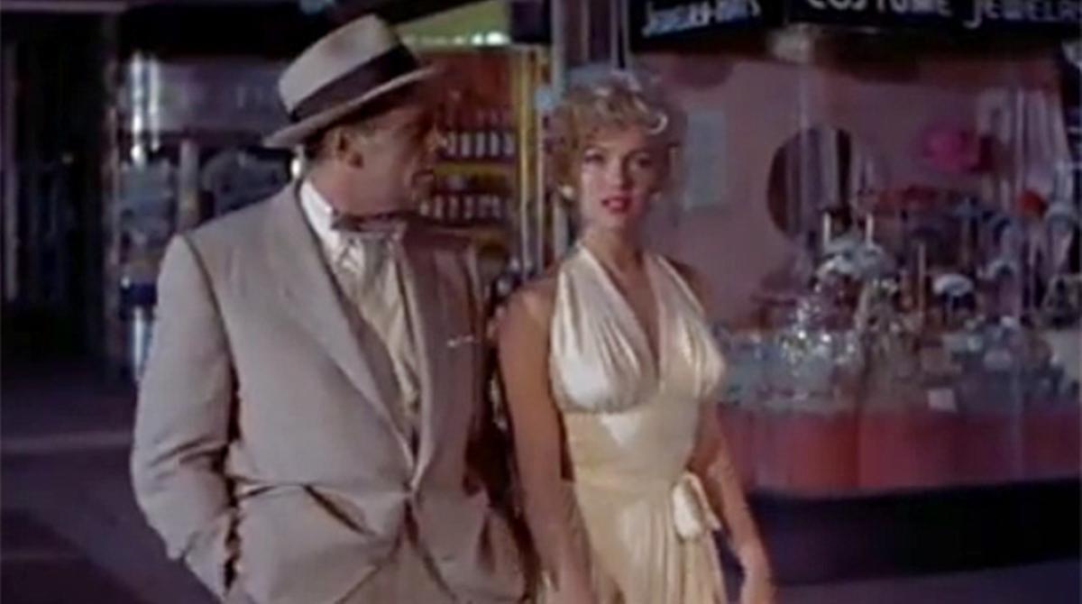 Escena del metro deLa tentación vive arriba(1955).