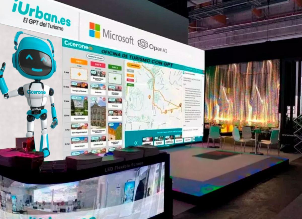 Recreación del stand de iUrban en Fitur 2024, que estará en el pabellón 7 de la feria.  | LA O PINIÓN