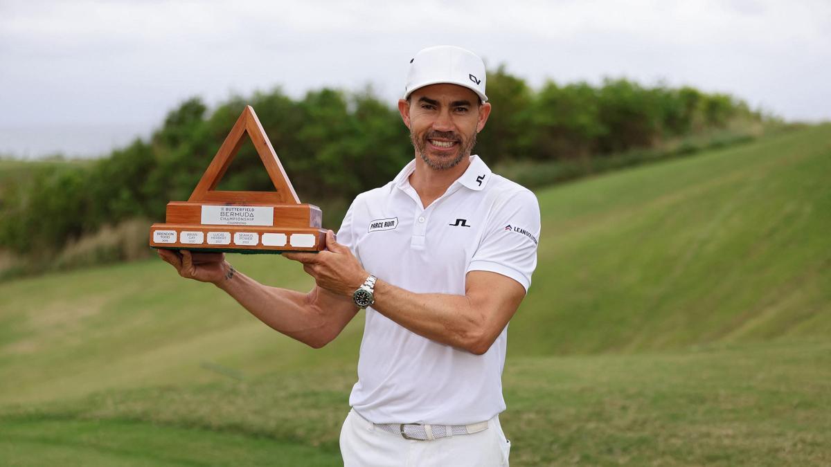 Camilo Villegas pudo celebrar un título del PGA Tour nueve años después y cumplir una promesa a su hija fallecida