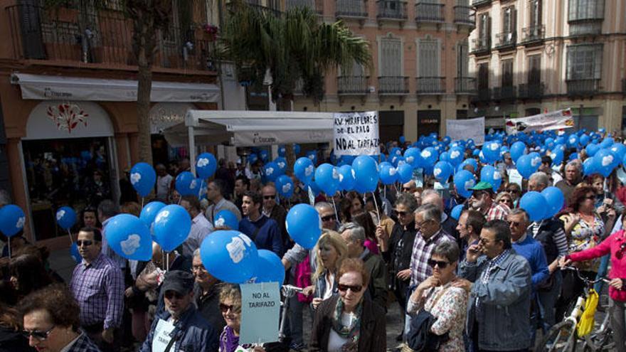 Imagen de una protesta contra el &#039;tarifazo&#039;, en 2014.