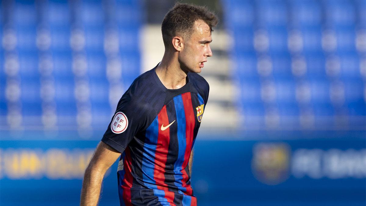 Álvaro Núñez es una pieza clave en el lateral diestro del Barça Atlètic