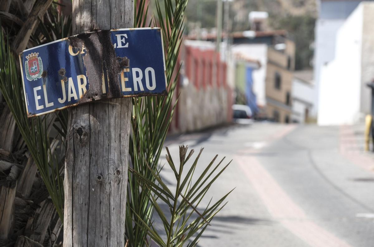 Placa de la calle El Jardinero