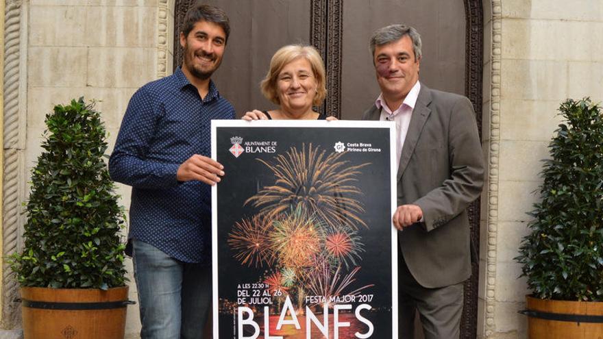Els regidors Albert Robert (Lloret), Eva Palau (Girona) i Quim Torrecillas (Blanes).