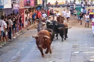 Vila-real vuelve a correr delante de los toros 16 meses después con un encierro 'de campanillas'
