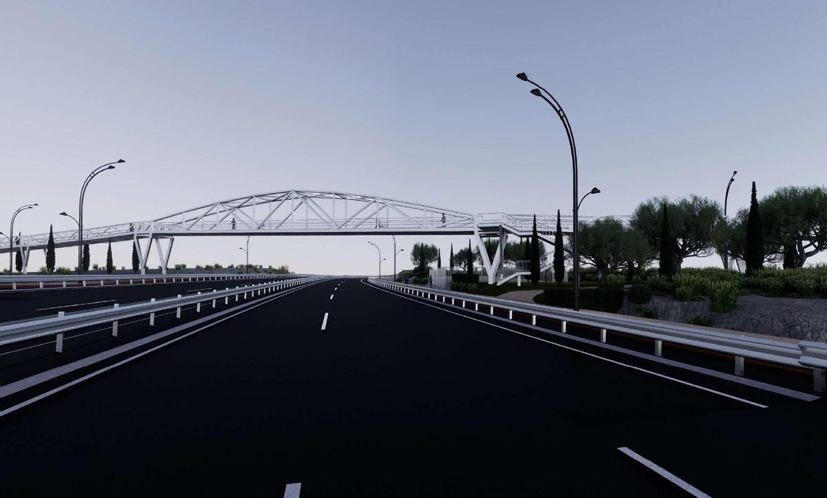 Fotogalería | Así será la nueva pasarela peatonal de la Ronda Sureste