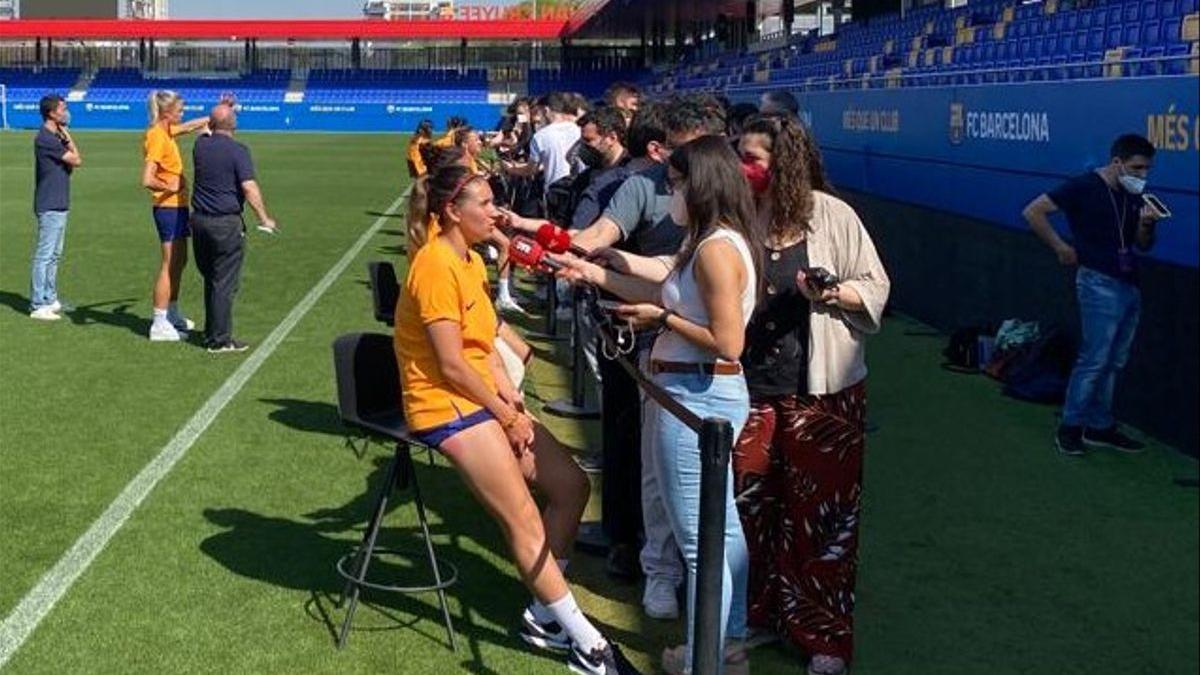 ’Media Day’ del Barça femenino en el Estadi Johan Cruyff.