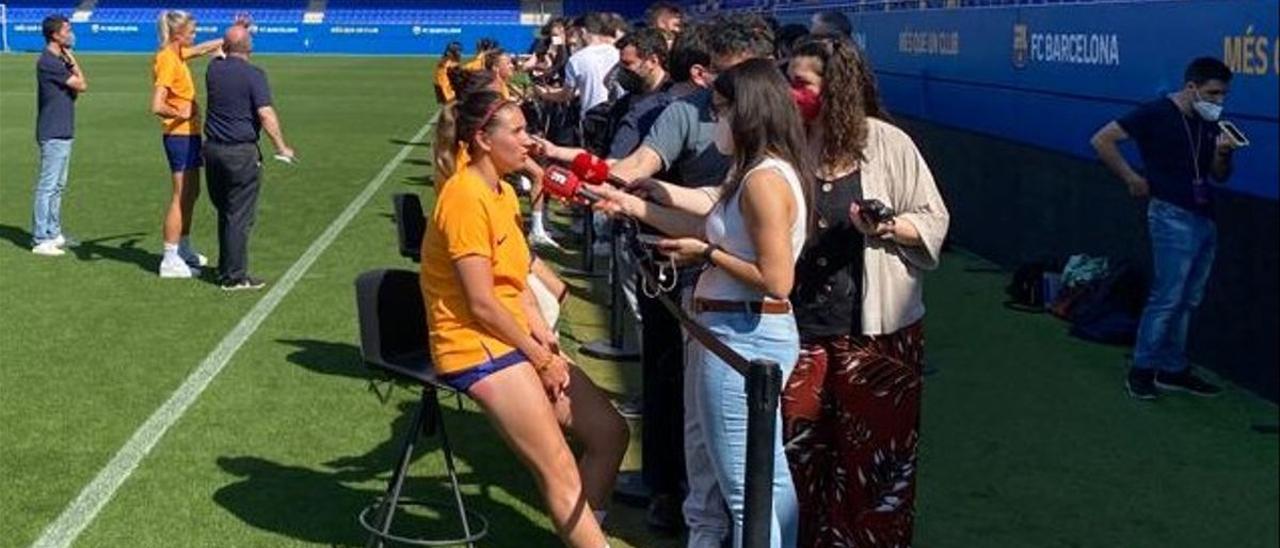 ’Media Day’ del Barça femenino en el Estadi Johan Cruyff.