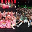 Los jugadores de Porcinos y Troncos celebrando el pase a la final del Mundial de la Kings League