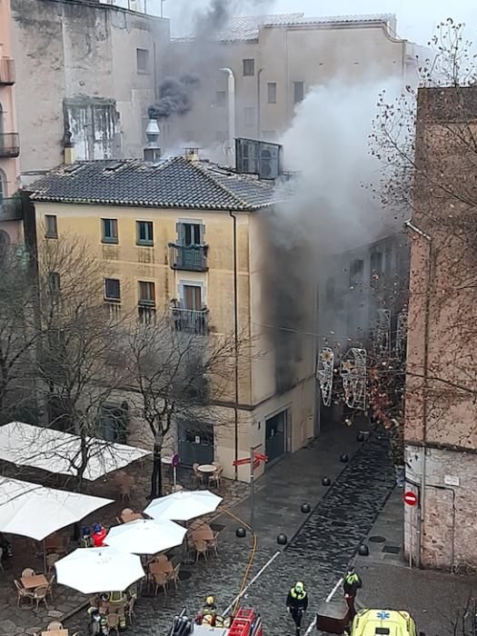 Incendi al restaurant Konig al Barri Vell de Girona