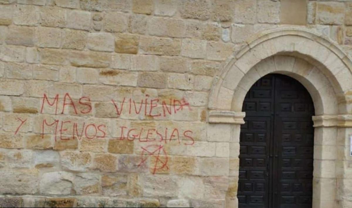 Pintada en la iglesia del Espíritu Santo.
