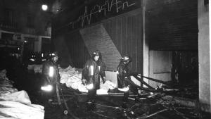 Incendio en la discoteca Flying de Zaragoza en 1990.