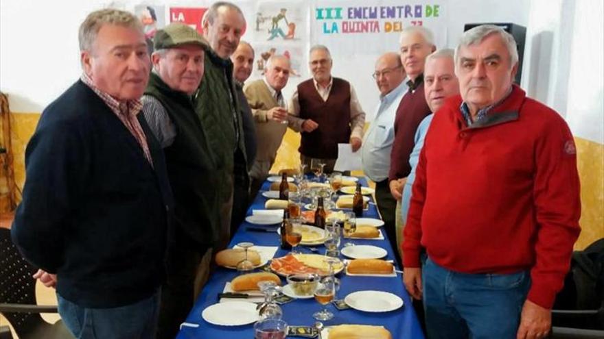 Encuentro de la quinta de 1972 en Villafranca