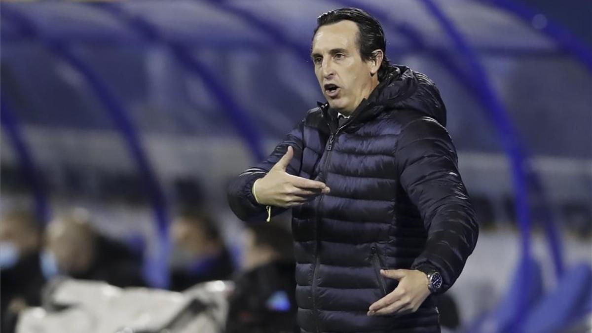 Unai Emery, durante un partido esta temporada.