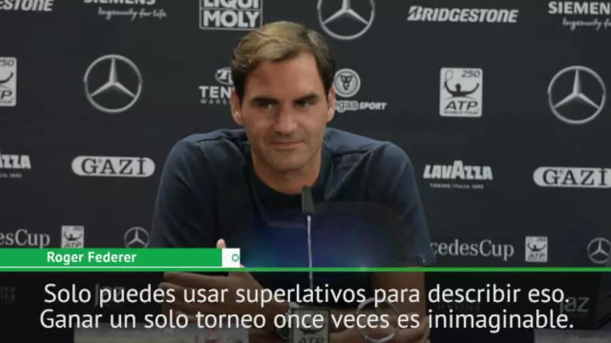 Federer sobre Nadal: "Solo puedes usar superlativos"