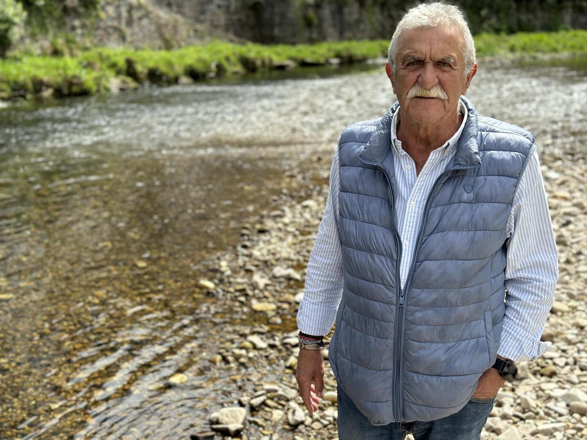 Pepe Vallejo, presidente del club de pesca La Socala desde agosto de 2023.