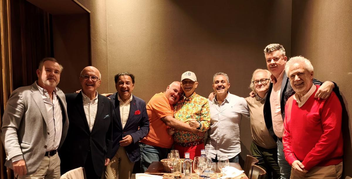 Emotivo almuerzo con el terorense Paco Santana